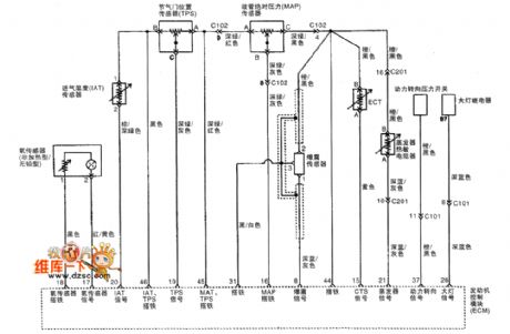 SGMW Chevrolet（Spark）saloon car engine circuit diagram(three)