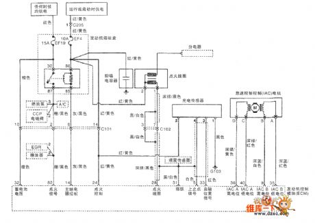 SGMW Chevrolet（Spark）saloon car engine circuit diagram(five)