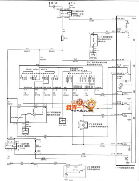 SHANGHAI GM BUICK(Royaum) saloon car vehicle control module circuit diagram(six)