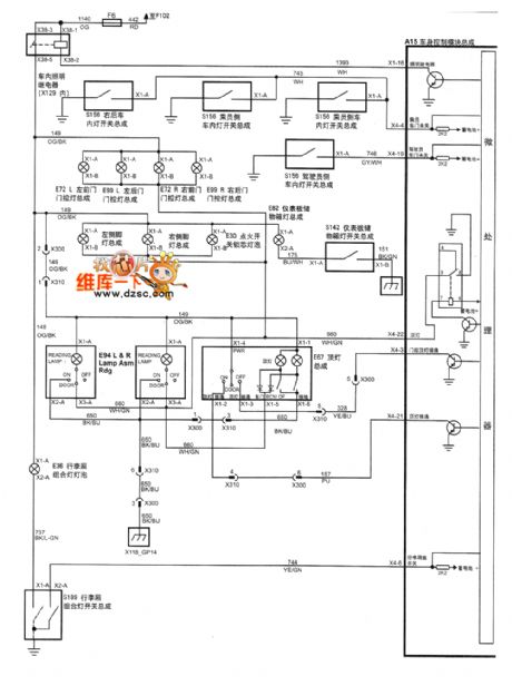 SHANGHAI GM BUICK(Royaum) saloon car vehicle control module circuit diagram(eight)