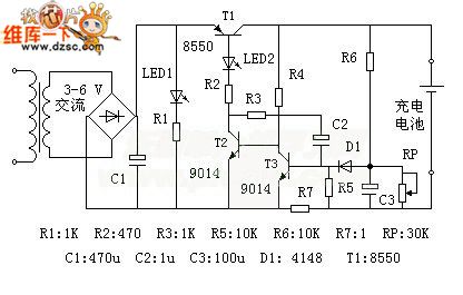 Storage and Ni-MH Batteries Automatic Charger Circuit Diagram