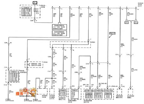 SHANGHAI GM Chevrolet（Epica）saloon car data transmission bus circuit diagram