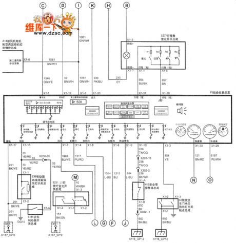 SHANGHAI GM BUICK(Royaum) saloon car instrument circuit diagram(three)
