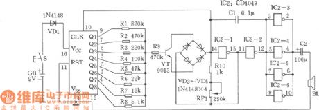 Multitone Sound Imitation Generator Circuit