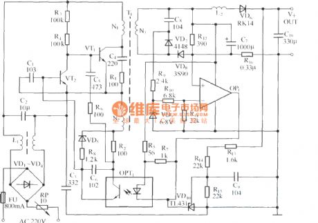 Pocket switch power supply charger circuit