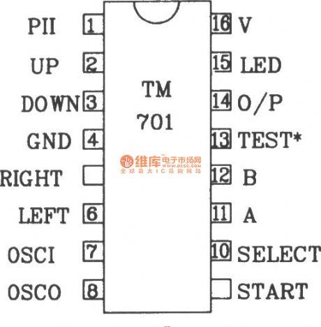 Composed of TM701 and TM702 RF remote control transmitter and receiver circuit diagram