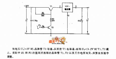 Circuit Of On-off Function Remote Voltage Regulator