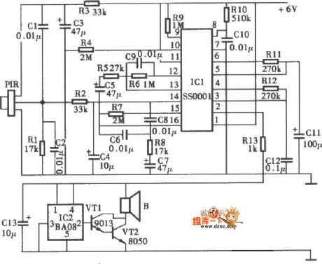 Electric Shock Warning Device Circuit