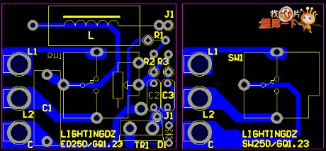 Two-way Control Dimmable Corridor Lighting System Circuit