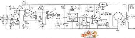 Infrared Ray Controlled Electronic Dog Circuit
