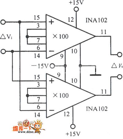 High-Performance Differential Input and Output Amplification Circuit