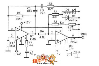 0.001Hz Sine Wave Oscillator Circuit