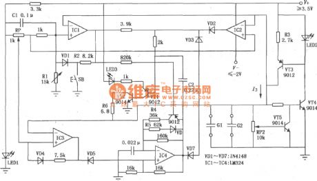 LM324 formed after first discharge charge function battery charger diagram