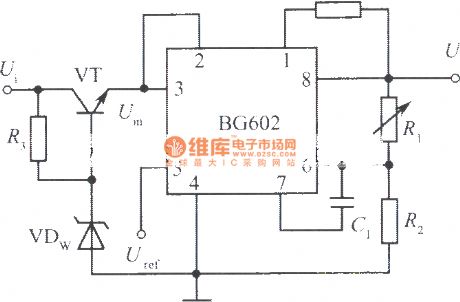 High input voltage integrated stabilized voltage supply circuit 1