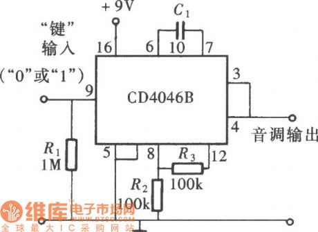 Square Wave Signal Generator Circuit Composed of CD4046