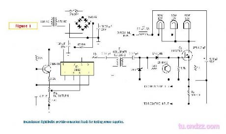 Common power supply load circuit with bulb