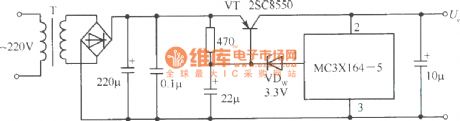 Overvoltage protection circuit composed of MC3X164 series