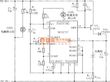 MAX712 application circuit(charging circuit)