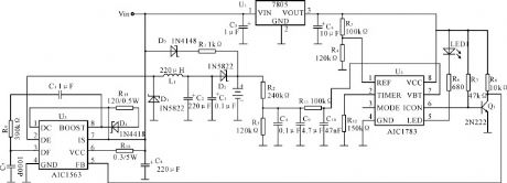 NiMH / Ni-Cd battery fast charging controller AIC1783 circuit