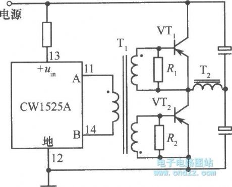 CWl525A driving bipolar push-pull circuit