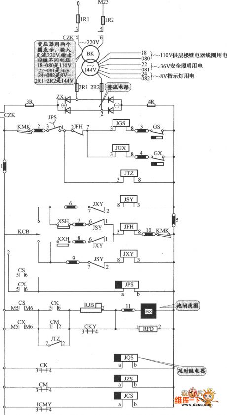JH0-751 Semi-Automatic Freight Elevator Control Circuit (1)