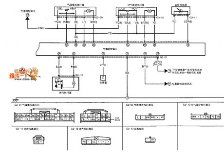 Mazda Automatic Air Conditioning System Circuit