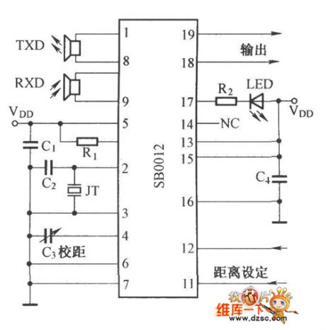 Car Anti-Collision Untrasonic Wave Circuit