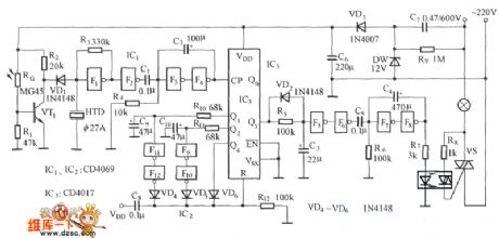Anti-Interference Power Saving Switch Circuit