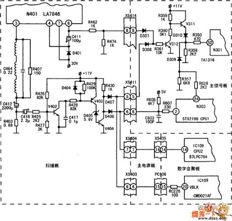 Konka 60P Movement Rear Projection TV Failure Protection Circuit