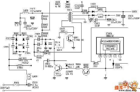 Hitachi NP8C Movement Power Supplier Circuit