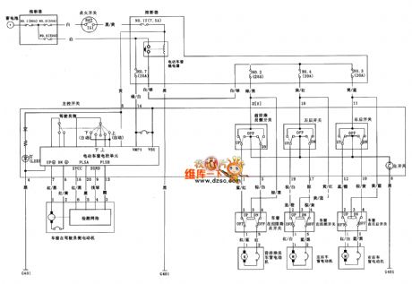 GUANGZHOU Fit motor-driven car window circuit diagram