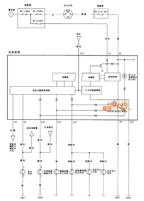 GUANGZHOU Fit entrance light control system circuit diagram