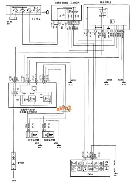XSARA loudspeaker circuit diagram
