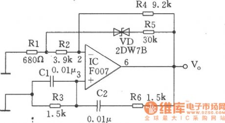 Wien Bridge Sine Wave Oscillator Circuit