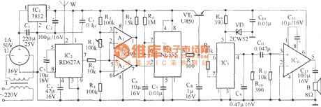 Against electric shock language warning circuit diagram