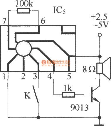 Against electric shock language warning circuit diagram