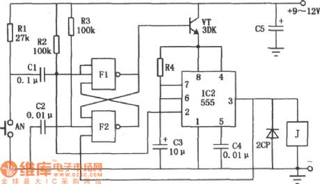 Low Power Consumption Timer Circuit Composed of 555