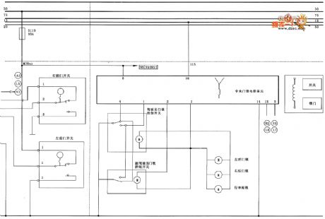 Zastava CA7200E3(L) type center gate lock system(one) circuit diagram