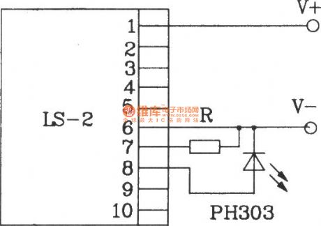 Direct infrared remote control switch circuit diagram composed of LS-2