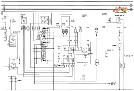 Zastava CA7200E3(L) type lighting and signalling system circuit diagram