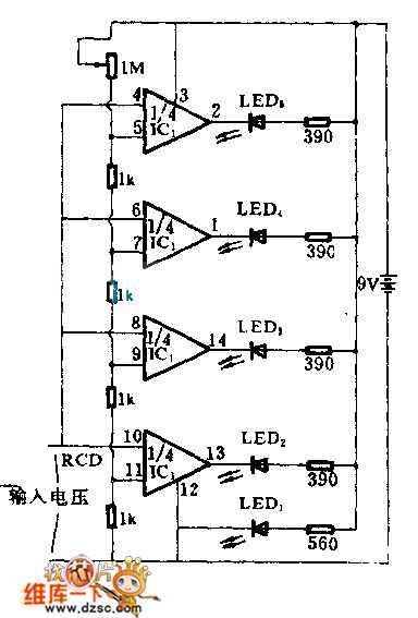 light-emitting diode voltage measurement circuit