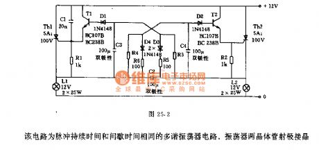 Flashlight circuit supplyed by battery