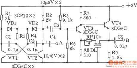 Intermediate frequency signal generator made by 3L465 ceramic filter
