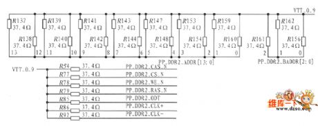 HY5PS121621BFP address / control end parallel terminal circuit diagram
