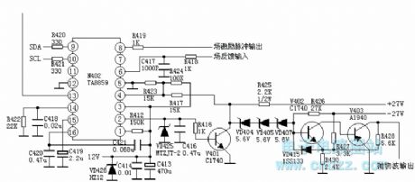 TA8859 pincushion correction circuit diagram