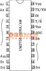 UM3758-108A/AM New single-chip encoding and decoding circuit diagram