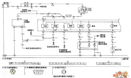 Yueda KIA Combination Instrument And Alarm Light Circuit