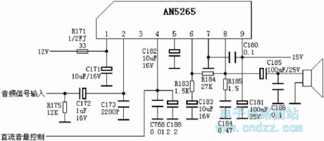 AN5265 audio circuit diagram