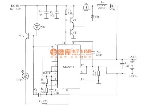 MAXTl3 switch mode application circuit