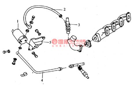 Nanjing IVECO light car start-up electromagnetic valve and temperature control starter circuit diagram